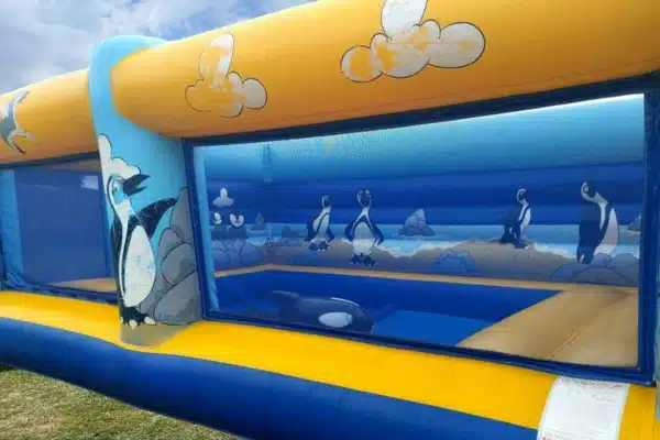 Structure gonflable pour enfant avec piscine à balles